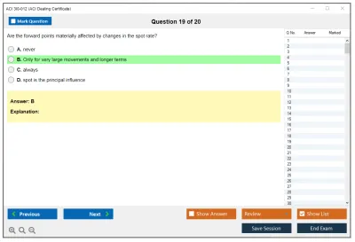 ACI 3I0-012 ACI Dealing Certificate Practice test exam simulator test engine exam Prep practice test questions answers Image 19