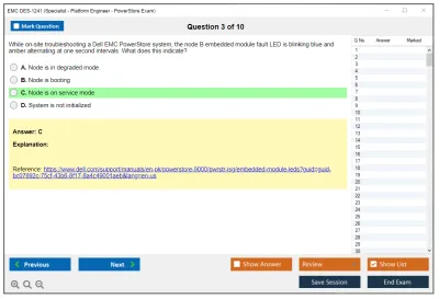 EMC DES-1241 Specialist - Platform Engineer PowerStore Exam Practice test exam simulator test engine exam Prep practice test questions answers Image 3