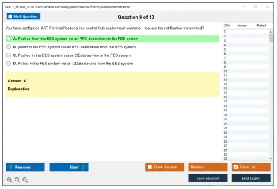 SAP C_FIOAD_2020 SAP Certified Technology AssociateSAP Fiori System Administration Practice test exam simulator test engine exam Prep practice test questions answers Image 8