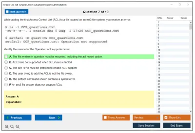 Oracle 1z0-105 Oracle Linux 6 Advanced System Administration Practice test exam simulator test engine exam Prep practice test questions answers Image 7