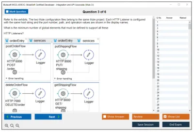 Mulesoft MCD-ASSOC MuleSoft Certified Developer - Integration and API Associate (Mule 3) Practice test exam simulator test engine exam Prep practice test questions answers Image 3
