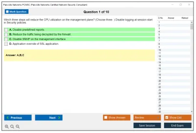 Palo Alto Networks PCNSC Palo Alto Networks Certified Network Security Consultant Practice test exam simulator test engine exam Prep practice test questions answers Image 1