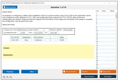 Cisco 300-810 Implementing Cisco Collaboration Applications (CLICA) Practice test exam simulator test engine exam Prep practice test questions answers Image 1