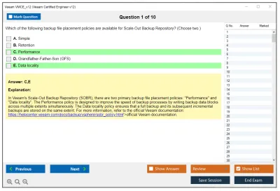 Veeam VMCE_v12 Veeam Certified Engineer v12 Practice test exam simulator test engine exam Prep practice test questions answers Image 1