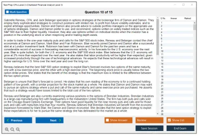 Test Prep CFA-Level-3 Chartered Financial Analyst Level 3 Practice test exam simulator test engine exam Prep practice test questions answers Image 10