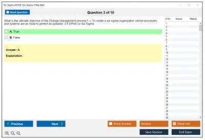 Six Sigma SSWB Six Sigma White Belt Practice test exam simulator test engine exam Prep practice test questions answers Image 3