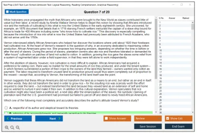 Test Prep LSAT-Test Law School Admission Test: Logical Reasoning, Reading Comprehension, Analytical Reasoning Practice test exam simulator test engine exam Prep practice test questions answers Image 7
