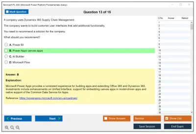 Microsoft PL-900 Microsoft Power Platform Fundamentals Practice test exam simulator test engine exam Prep practice test questions answers Image 13