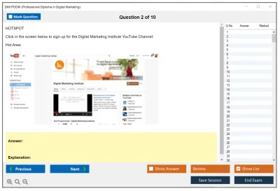 DMI PDDM Professional Diploma in Digital Marketing Practice test exam simulator test engine exam Prep practice test questions answers Image 2