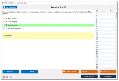 CIW 1D0-571 CIW v5 Security Essentials Practice test exam simulator test engine exam Prep practice test questions answers Image 8