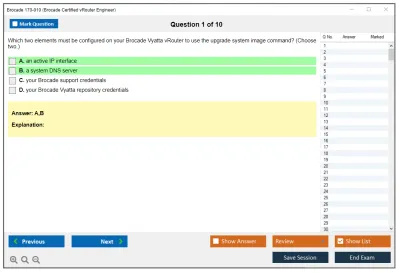 Brocade 170-010 Brocade Certified vRouter Engineer Practice test exam simulator test engine exam Prep practice test questions answers Image 1