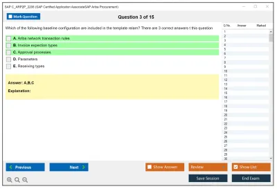 SAP C_ARP2P_2208 SAP Certified Application AssociateSAP Ariba Procurement Practice test exam simulator test engine exam Prep practice test questions answers Image 3