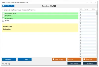 Huawei H11-851_V3.0 HCIA-Video Conference V3.0 Practice test exam simulator test engine exam Prep practice test questions answers Image 10
