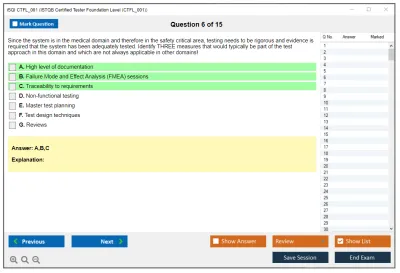iSQI CTFL_001 ISTQB Certified Tester Foundation Level (CTFL_001) Practice test exam simulator test engine exam Prep practice test questions answers Image 6