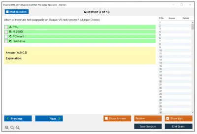 Huawei H19-307 Huawei Certified Pre-sales Associate-Server Practice test exam simulator test engine exam Prep practice test questions answers Image 3