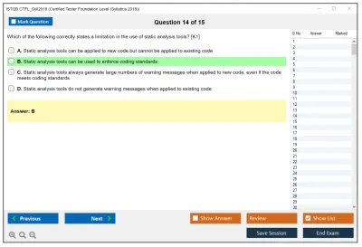 ISTQB CTFL_Syll2018 ISTQB Certified Tester Foundation Level (Syllabus 2018) Practice test exam simulator test engine exam Prep practice test questions answers Image 14