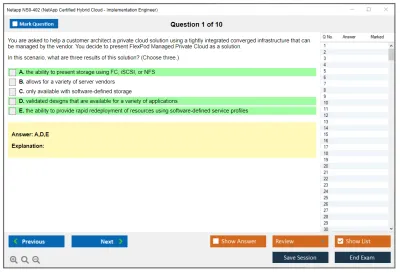 Netapp NS0-402 NetApp Certified Hybrid Cloud Implementation Engineer Practice test exam simulator test engine exam Prep practice test questions answers Image 1