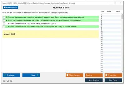 Huawei H12-711 HCNA-Security-CBSN (Huawei Certified Network Associate - Constructing Basic Security Network) Practice test exam simulator test engine exam Prep practice test questions answers Image 6
