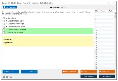 Genesys GCP-GC-ADM Genesys Cloud Certified Professional - Contact Center Administration Practice test exam simulator test engine exam Prep practice test questions answers Image 5