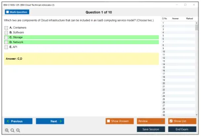 IBM C1000-125 IBM Cloud Technical Advocate v3 Practice test exam simulator test engine exam Prep practice test questions answers Image 1