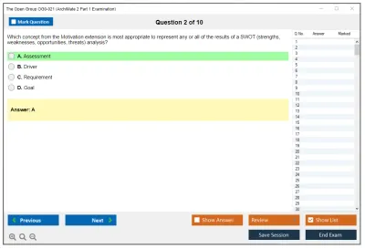 The Open Group OG0-021 ArchiMate 2 Part 1 Examination Practice test exam simulator test engine exam Prep practice test questions answers Image 2