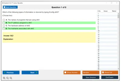 ECCouncil 212-77 Linux Security Practice test exam simulator test engine exam Prep practice test questions answers Image 1