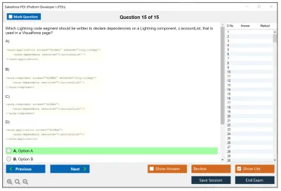 Salesforce PDI Salesforce Certified Platform Developer I Practice test exam simulator test engine exam Prep practice test questions answers Image 15