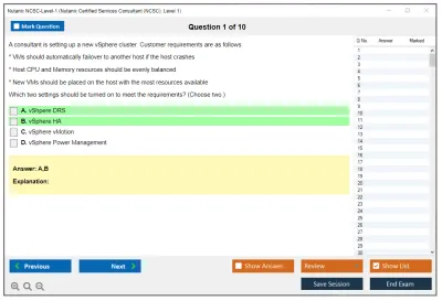 Nutanix NCSC-Level-1 Nutanix Certified Services Consultant (NCSC): Level 1 Practice test exam simulator test engine exam Prep practice test questions answers Image 1