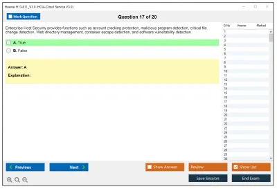 Huawei H13-811_V3.0 HCIA-Cloud Service V3.0 Practice test exam simulator test engine exam Prep practice test questions answers Image 17