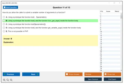 Zend 200-550 Zend Certified PHP Engineer Practice test exam simulator test engine exam Prep practice test questions answers Image 11