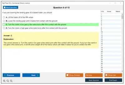 Test Prep CDL Commercial Drivers Licence Practice test exam simulator test engine exam Prep practice test questions answers Image 9