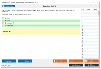 Brocade 150-820 Brocade Certified Ethernet Fabric Professional 2015 Practice test exam simulator test engine exam Prep practice test questions answers Image 3
