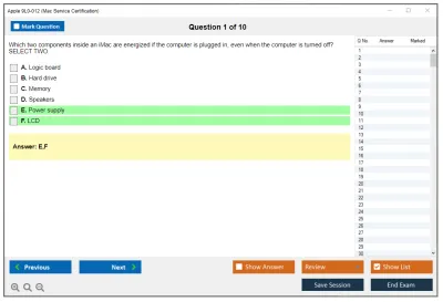 Apple 9L0-012 Mac Service Certification Practice test exam simulator test engine exam Prep practice test questions answers Image 1