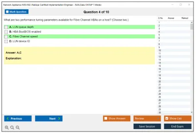 Network Appliance NS0-502 NetApp Certified Implementation Engineer – SAN Practice test exam simulator test engine exam Prep practice test questions answers Image 4