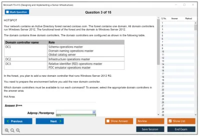 Microsoft 70-413 Designing and Implementing a Server Infrastructure Practice test exam simulator test engine exam Prep practice test questions answers Image 3