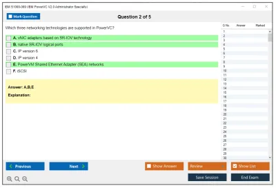 IBM S1000-009 IBM PowerVC V2.0 Administrator Specialty Practice test exam simulator test engine exam Prep practice test questions answers Image 2