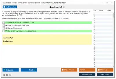 Hitachi HH0-300 HITACHI DATA SYSTEMS CERTIFIED EXPERT – REPLICATION SOLUTIONS ARCHITECT Practice test exam simulator test engine exam Prep practice test questions answers Image 4