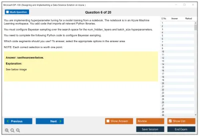 Microsoft DP-100 Designing and Implementing a Data Science Solution on Azure Practice test exam simulator test engine exam Prep practice test questions answers Image 6
