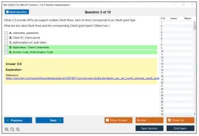 IBM C9530-519 IBM API Connect v. 5.0.5 Solution Implementation Practice test exam simulator test engine exam Prep practice test questions answers Image 3