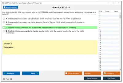 ISC2 CISSP Certified Information Systems Security Professional (CISSP) Practice test exam simulator test engine exam Prep practice test questions answers Image 10