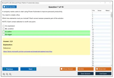 Microsoft PL-900 Microsoft Power Platform Fundamentals Practice test exam simulator test engine exam Prep practice test questions answers Image 7