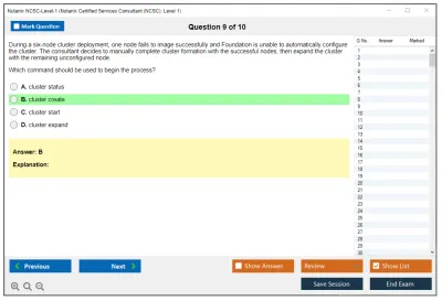 Nutanix NCSC-Level-1 Nutanix Certified Services Consultant (NCSC): Level 1 Practice test exam simulator test engine exam Prep practice test questions answers Image 9