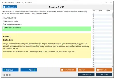 CompTIA SY0-701 CompTIA Security+ Exam 2025 Practice test exam simulator test engine exam Prep practice test questions answers Image 6