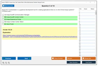 Avaya 33820X Avaya Aura Call Center Elite & Elite Multichannel Solution Design Exam Practice test exam simulator test engine exam Prep practice test questions answers Image 5