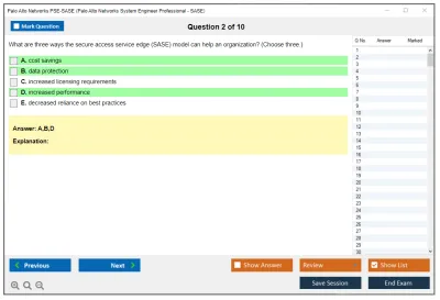 Palo Alto Networks PSE-SASE Palo Alto Networks System Engineer Professional - SASE Exam Practice test exam simulator test engine exam Prep practice test questions answers Image 2