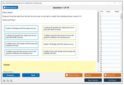 Cisco 300-825 Implementing Cisco Collaboration Conferencing (CLCNF) Practice test exam simulator test engine exam Prep practice test questions answers Image 1