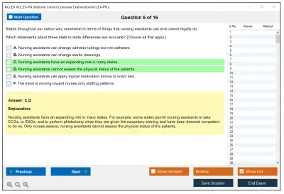 NCLEX NCLEX-PN National Council Licensure Examination(NCLEX-PN) Practice test exam simulator test engine exam Prep practice test questions answers Image 6