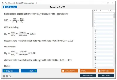 Test Prep CFA-Level-2 Chartered Financial Analyst Level 2 Practice test exam simulator test engine exam Prep practice test questions answers Image 5