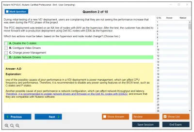 Nutanix NCP-EUC Nutanix Certified Professional - End User Computing (NCP-EUC) v6 Exam Practice test exam simulator test engine exam Prep practice test questions answers Image 2