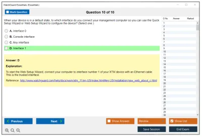 WatchGuard Essentials Fireware Essentials Exam Practice test exam simulator test engine exam Prep practice test questions answers Image 10